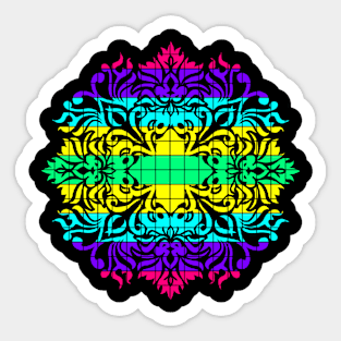 Multicolor artwork Sticker